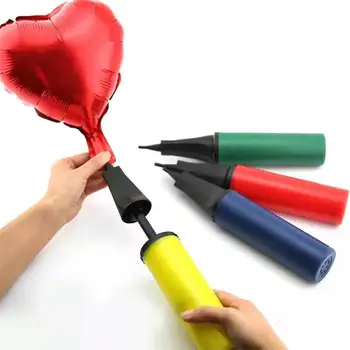 1 VNT ranka stumti mini plastiko pripučiamas kamuolys mašina, pripučiami latekso balionas, aliuminio plėvelės balionas