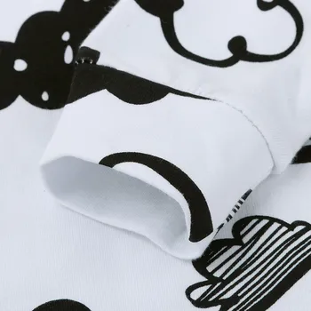 Berniuko drabužių Naujagimiui Baby Girl Berniukas Cloud Print T Shirt Viršūnes+Kelnės Komplektus Drabužių Rinkinys Kūdikių Drabužiai ropa bébés